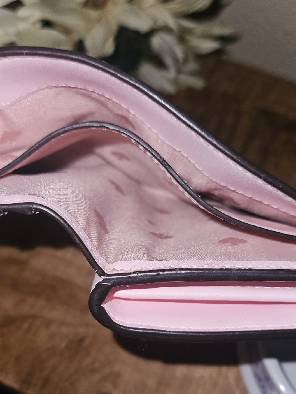 kate spade Pink Pineapple Print Compact Wallet - Picture 5 of 8